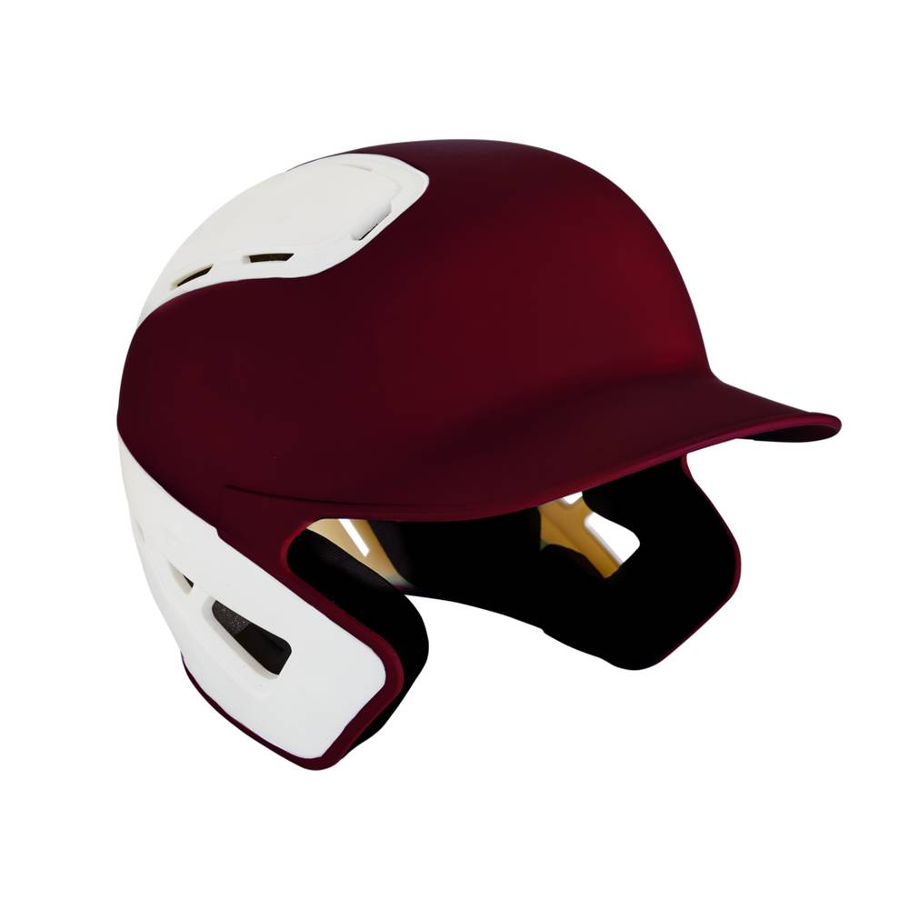 Mens Mizuno B6 Baseball Batting Helmet Burgundy/White Philippines (ITVNJC604)